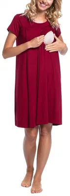 Produktbild von 3-in-1-Pflegekleid – Ideal für Stillen und als Krankenhausbademantel