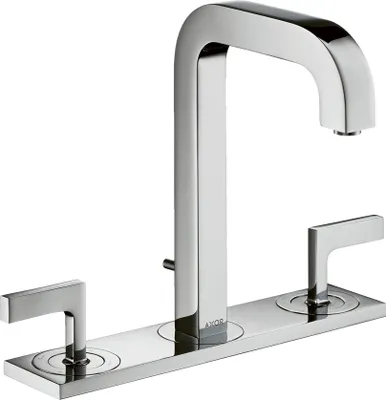Produktbild von 3-Loch Waschtischarmatur AXOR CITTERIO 170 DN 15 m Hebelgr. u Pl m Ala 140mm chrom mit Auslauf 140 mm chrom