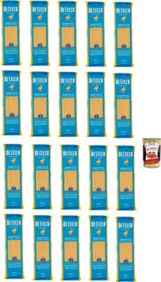 Produktbild von De Cecco Spaghetti N°12 100% Italienisch Pasta Nudeln 20x 500g + Italian Gourmet Polpa 400g
