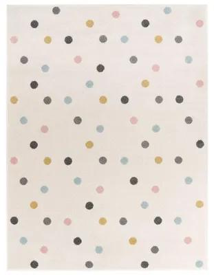Produktbild von TT Home Teppich Kinderzimmer Kinderzimmerteppich Junge Mädchen Kinderteppich Modern Soft Größe 120 cm Rund