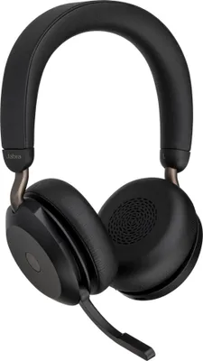 Produktbild von Jabra Evolve2 75 - Headset - On-Ear - Bluetooth - kabellos, kabelgebunden - aktive Rauschunterdrückung