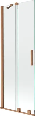 Zdjęcie produktu dla Mexen Velar parawan nawannowy 2-skrzydłowy rozsuwany 70 x 150 cm, transparent, miedź szczotkowana - 896-070-000-01-65