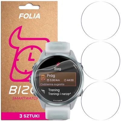 Produktbild von 3x Schutzfolie für den Bildschirm für Garmin Forerunner 570 42 mm, Bizon Watch HydroFlex