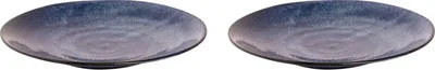 Produktbild von Palmer Kiryu, Teller flach, Ø 25,5 cm, 2 Stück, blau Porzellan