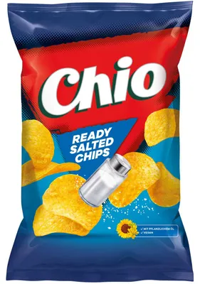 Image de Chio Ready Salted Chips salées sans gluten végétarien végétalien 150g