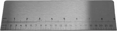Produktbild von Teigschaber 23 cm Teigkarte Teigabstecher edelstahl mit Skalierung