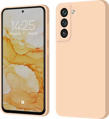 A product shot of a phone case, shown from two angles: front and side.