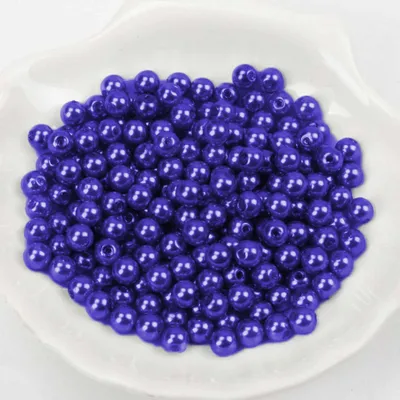 Image de Perles de cire - 600 pièces - 2mm - Bleu foncé / Bleu roi