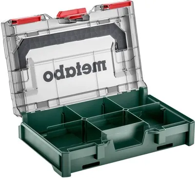 Produktbild von Metabo 626896000 metaBOX 63 XS Werkzeugbox ABS Grün, Transparent (626896000)