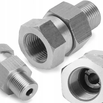 Produktbild von Drehgelenk Edelstahl 3/8" Innen-/Außengewinde – Rotationskupplung | Korrosionsbeständig | Für Hochdruckreiniger Pistole Schlauch Lanze
