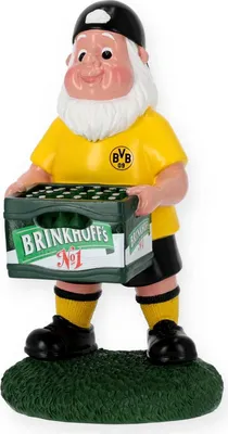 Produktbild von Borussia Dortmund BVB Gartenzwerg Bierkasten