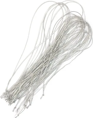 Produktbild von 50 Gummibänder Silber elastisch für Einladungskarten Klappkarten Bänder