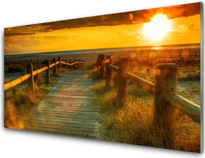 Produktbild von Acrylglasbilder 100x50 Wandbild Druck Sonne Weg Architektur