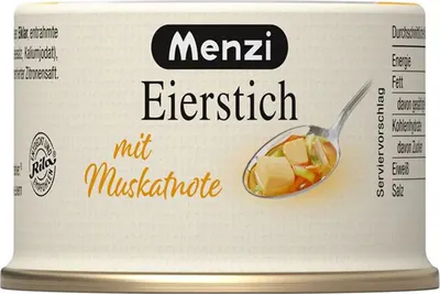Image de Menzi Le ragoût d'œufs est une garniture de soupe classique Plat cuisiné 125g