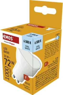 LED Lampe Basic MR16 Weiß/ GU10 / 10 W (72 W) / 1000 lm / Kalt-Weiß
