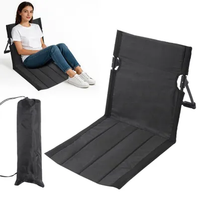 Productafbeelding van Omgoods - Vouwbare Strandmat met Rugleuning voor Comfort