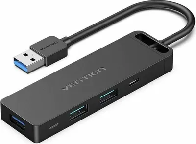 Produktbild von Vention USB-Hub CHVBB mit 3x USB-A, Micro-USB, Kartenleser, 15 cm Kabellänge