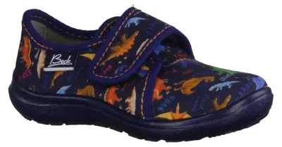 Produktbild von Beck Hausschuhe Dinos Uni 353332363432 Blau 27 EU