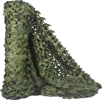 Produktbild von Tarnnetz zum Aufrollen für Jagd, Militärdekoration, Sonnenschutz, 1,5 m x 2 m (4,9 ft x 6,6 ft)