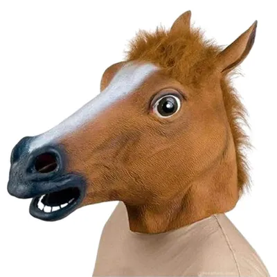 Obrázok produktu pre Elzusha – Latexová maska koníka na Halloween a cosplay