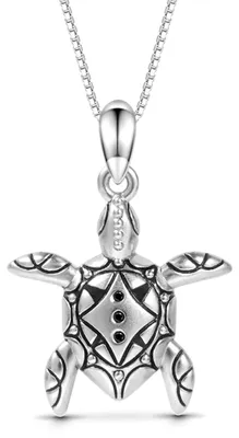 Produktbild von Gnoce Halskette Schildkröte HFN021 Silber