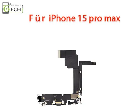 Produktbild von Ladebuchse für iPhone 15 Pro Max Anschluss Connector Flex USB Schwarz