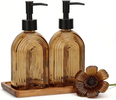 Produktbild von Seifenspender – Set aus 2 Stück – 330 ml – Holz