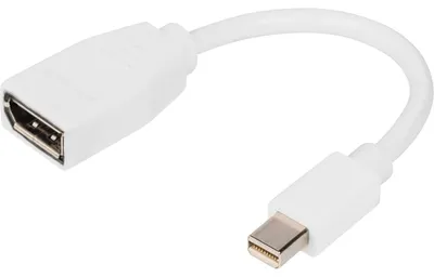 Image de DIGITUS DisplayPort Kabel, mini DP - DP St./Bu. 0,15m weiß