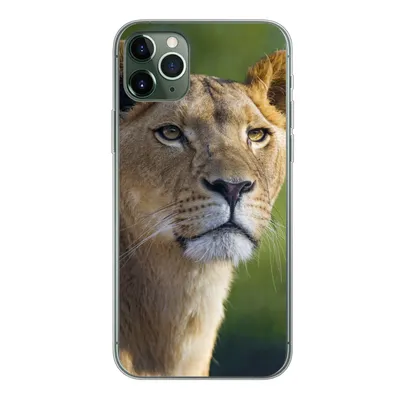 Produktbild von MuchoWow® Handyhülle Schutzhülle Hülle für iPhone 11 Pro Max Porträt - Löwe - Wild Silikon Softcase Handy Hülle - Schutz
