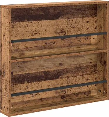 Produktbild von vidaXL Magazinregal mit Regal Altholz 80 x 12 x 70 cm Holzwerkstoff