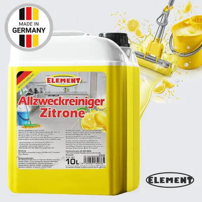 Produktbild von Element Allzweckreiniger Zitro I 10 Liter I Konzentrat I Bodenreiniger I Universalreiniger I Kraftreiniger I oberflächenreiniger