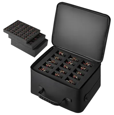 Zdjęcie produktu dla VEVOR – miniaturowa torba do przechowywania figurek Warhammer 40k w skali 500–750, torba transportowa z regulowanym paskiem na ramię, 3 warstwy pianki zapewniające dużą pojemność (figurki nie wchodzą w skład zestawu)