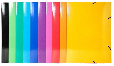 Obrázek produktu pro Exacompta 59829E Složka (Iderama se 3 chlopněmi a pružným uzávěrem, 600 g/m2, A3, maxi kapacita, manilský karton)