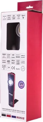 Zdjęcie produktu dla Lampa Inspekcyjna Uv, Cob Led, 10W Uv, 1000 Lm