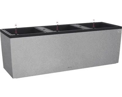 Obrázek produktu pro LECHUZA TRIO Stone 30, Oválný květináč, Volně stojící, Plast, Šedá, Obdélník, Vnitřní/venkovní