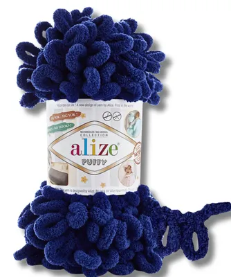 Imagen del producto de Alize 1x 100g, lana esponjosa, color sólido, ideal para tejer a crochet o a dos agujas (azul medianoche - 360)