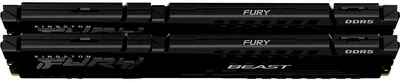 Produktbild von Kingston FURY Beast - DDR5 - Kit - 16 GB: 2 x 8 GB - DIMM 288-PIN - 5600 MHz / PC5-44800 - CL36 - 1.25 V - ungepuffert - on-die ECC - Schwarz