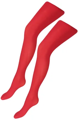 Produktbild von TupTam Mädchen Feinstrumpfhose Microfaser 40 DEN 2er Pack Strumpfhosenset, Farbe: Rot, Größe: 152-164