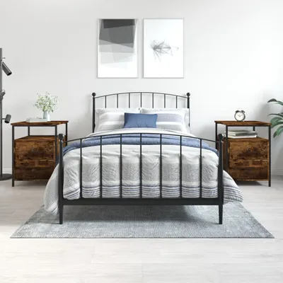 Obrázek produktu pro vidaXL Noční stolky 2 ks. Kouřový dub 44x45x60 cm výrobek z odvozeného dřeva