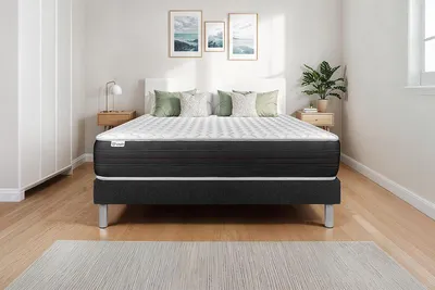 Produktbild von Matratzenset VITAL SPRING 140 x 220 cm Bettrahmen Kit schwarz