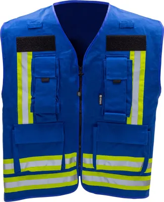Produktbild von Dönges Kennzeichnungsweste, Blau (Führungskräfte Warnweste Funktionsweste)