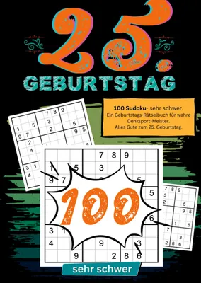 Produktbild von 25. Geburtstag- Sudoku Geschenkbuch
