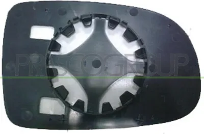 Produktbild von PRASCO Spiegelglas Außenspiegel Links für OPEL Corsa C Schrägheck (X01) Beheizbar Asphärisch OP0307514