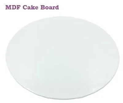 Produktbild von Cake Board Card ø 20 cm Weiß 3 mm - MDF