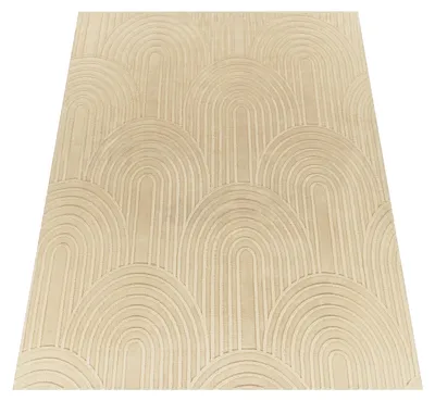 Produktbild von Teppich Wohnzimmer Schlafzimmer Kurzflor Skandinavisches Boho Muster Geometrisch Grösse 200x280 cm