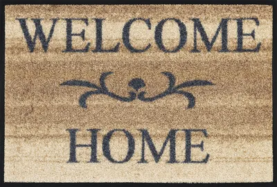 Produktbild von wash+dry Schmutzfangmatte Welcome Home beige - 40 x 60 cm