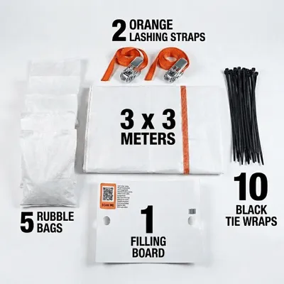 Produktbild von Easy Chute | Mit 3 flexiblen Schuttrutschen | Starterset | 9 Meter