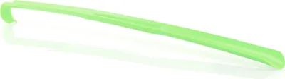 Produktbild von Schuhanzieher, Schuhlöffel Kunststoff mit Haken verschiedene Farben ca. 65cm Hellgrün