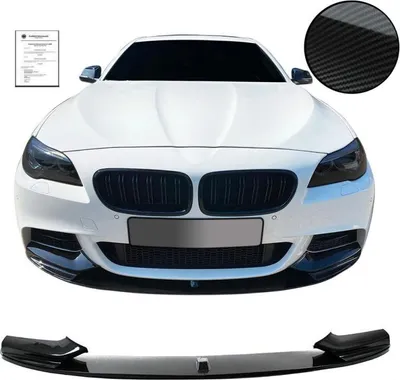 Produktbild von Front Spoiler Lippe Cup schwarz CARBON mit ABE* passend für BMW 5er F10 F11