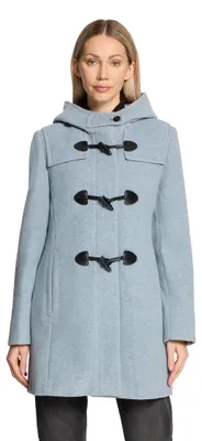 Produktbild von Gil Bret Damen Dufflecoat mit Kapuze 40, Bright Blue Melange